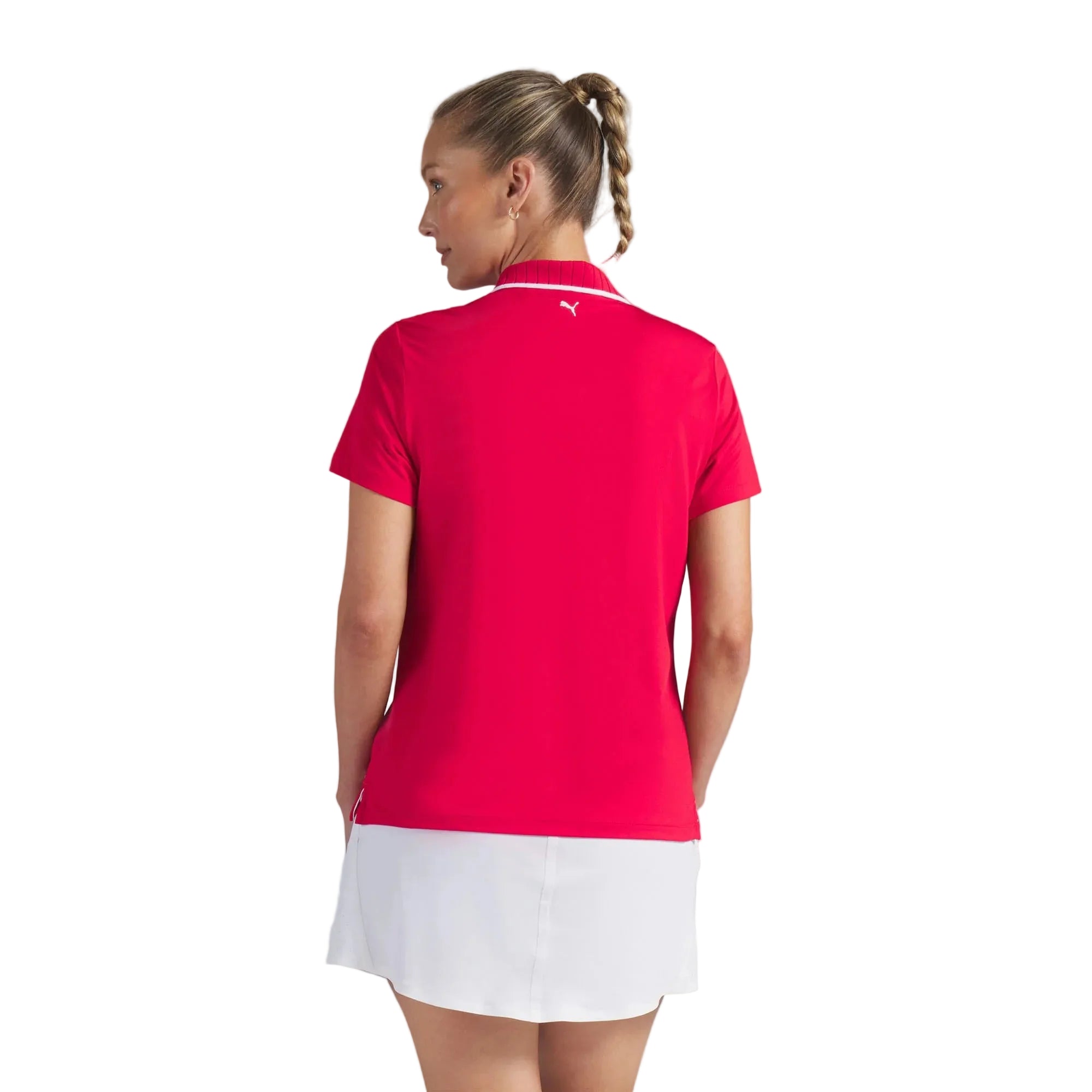 Puma Ladies Maple Leaf Golf Polo - Red