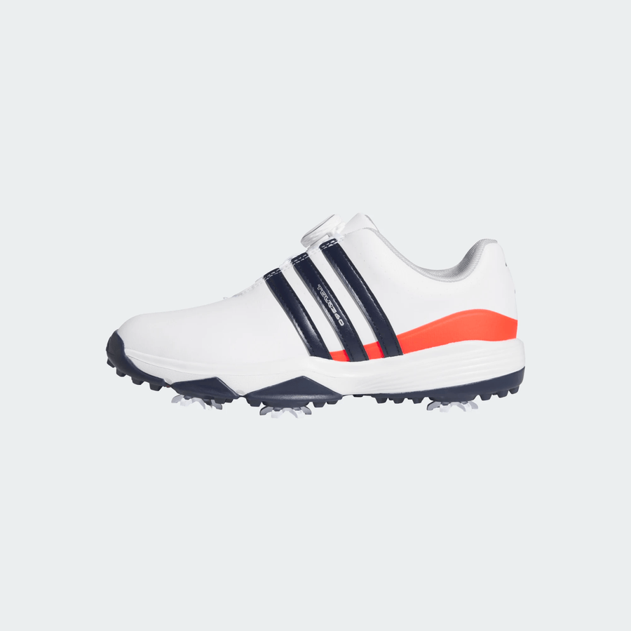 Chaussures de golf Adidas Junior Tour360 24 BOA - Blanc/Rouge