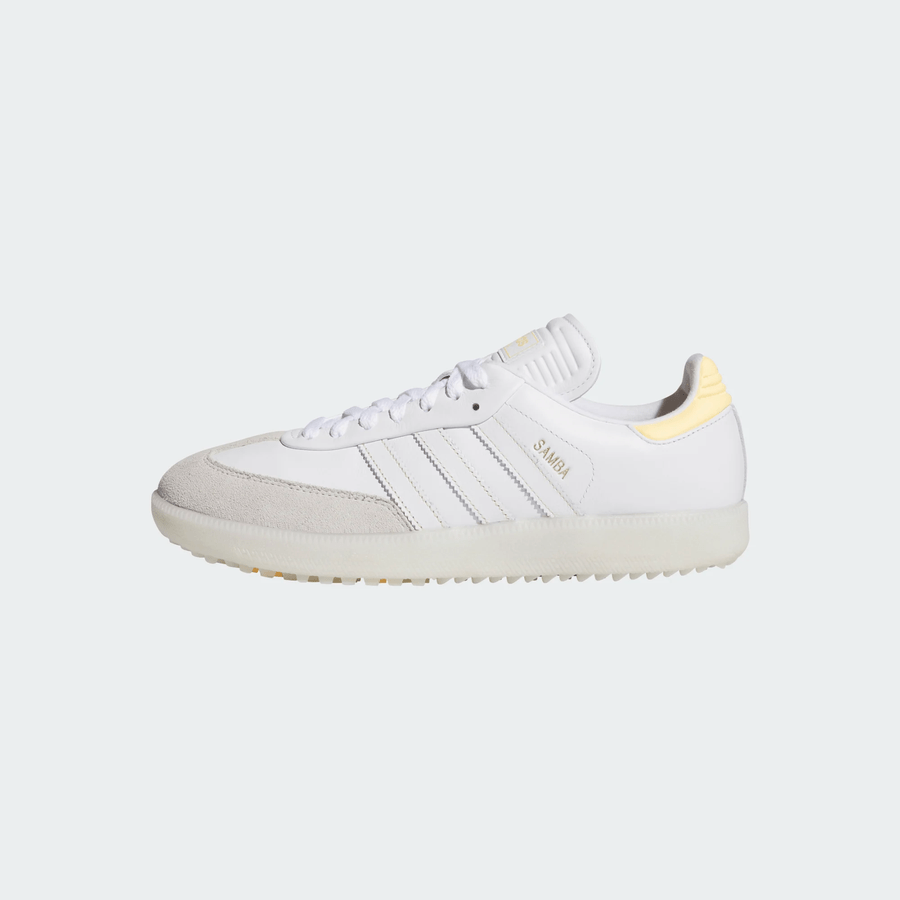 Adidas Samba Spikeless Golf Shoes - White/Orange