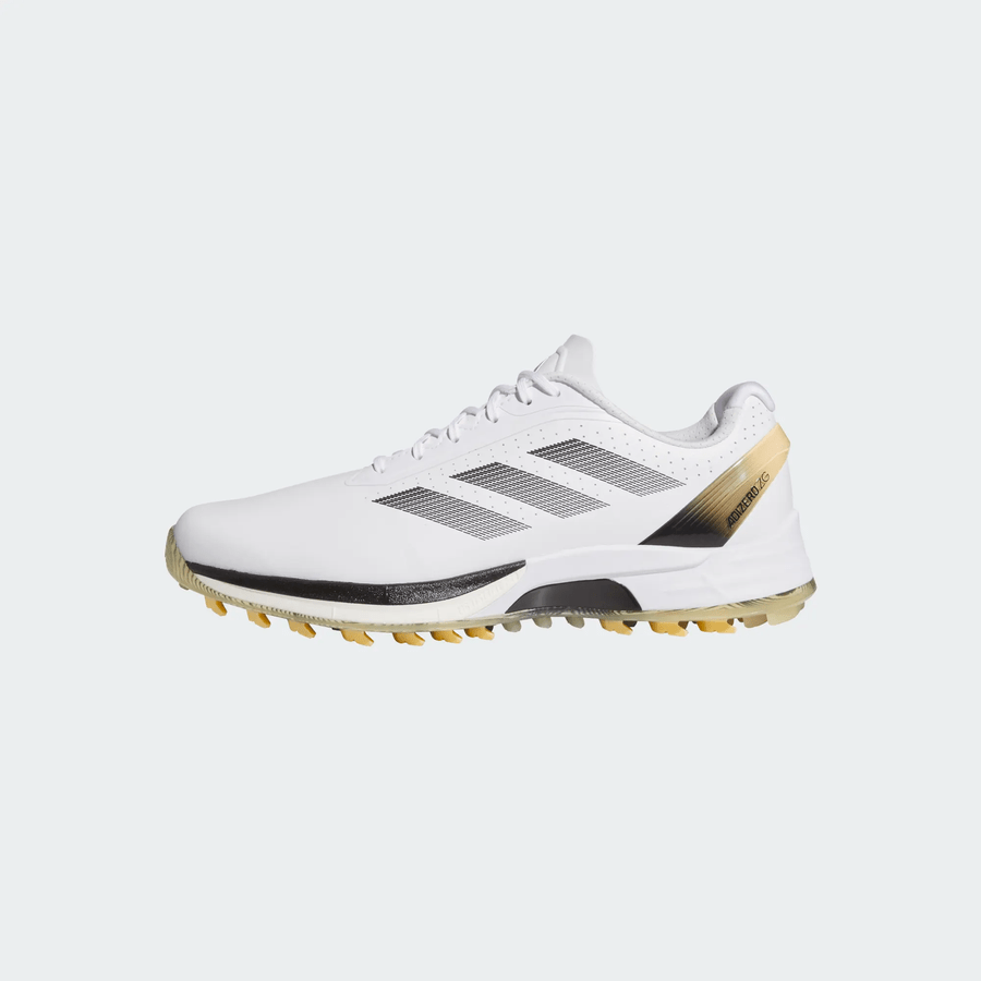 Adidas Adizero ZG Spikeless Golf Shoes - White/Yellow