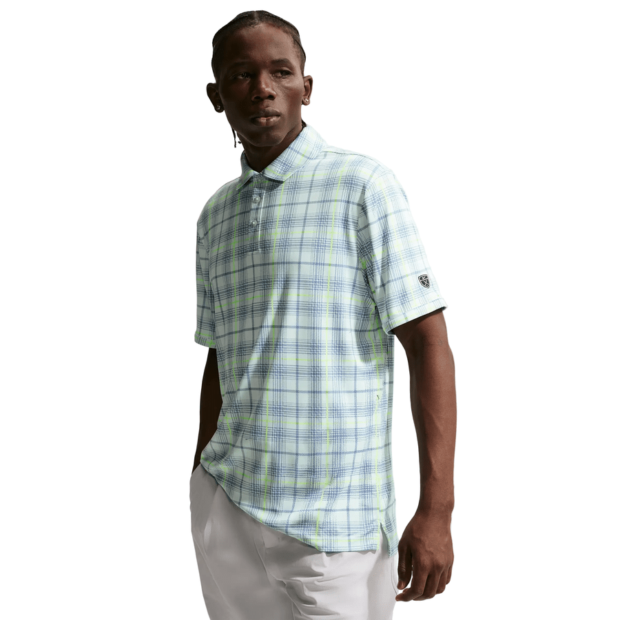 Nike Par Dri-FIT Tartan Short-Sleeve Golf Polo