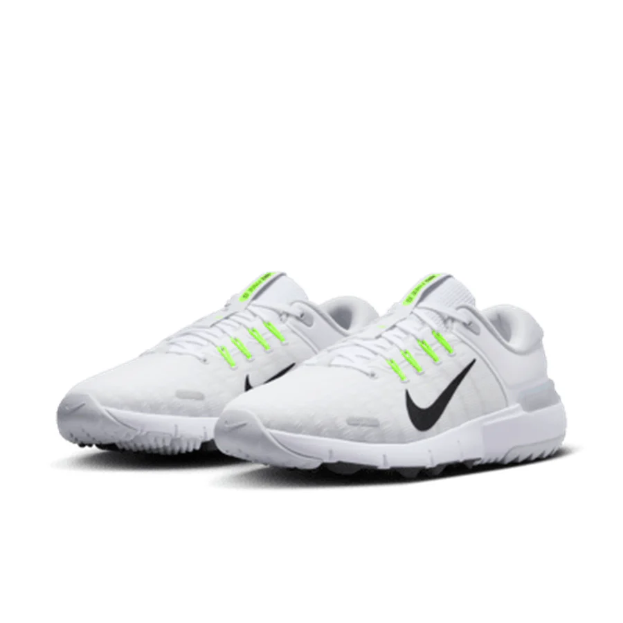 Nike Free Golf NN Spikeless Golf Shoes - White/Black