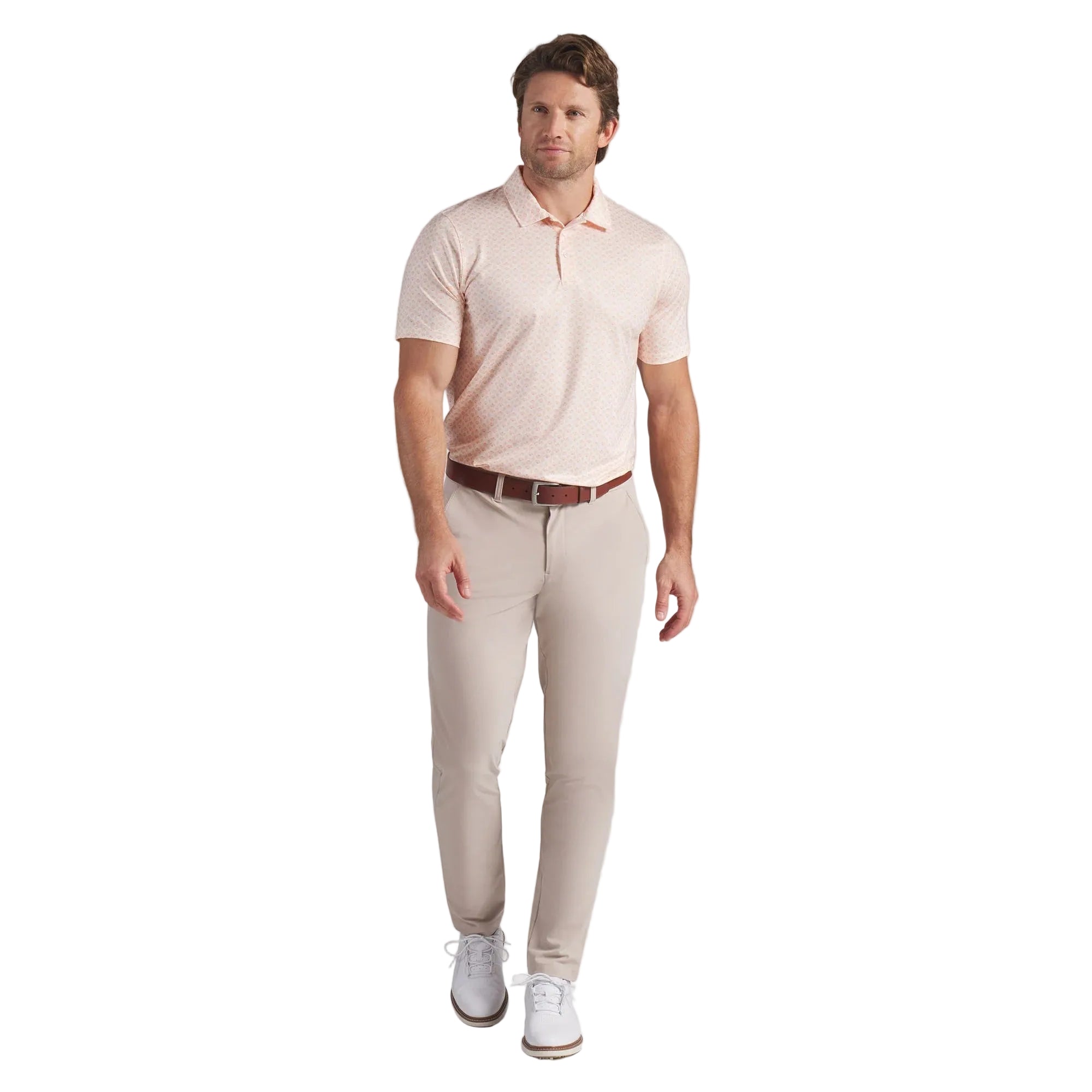 Puma MATTR Scallop BN Golf Polo - Orange