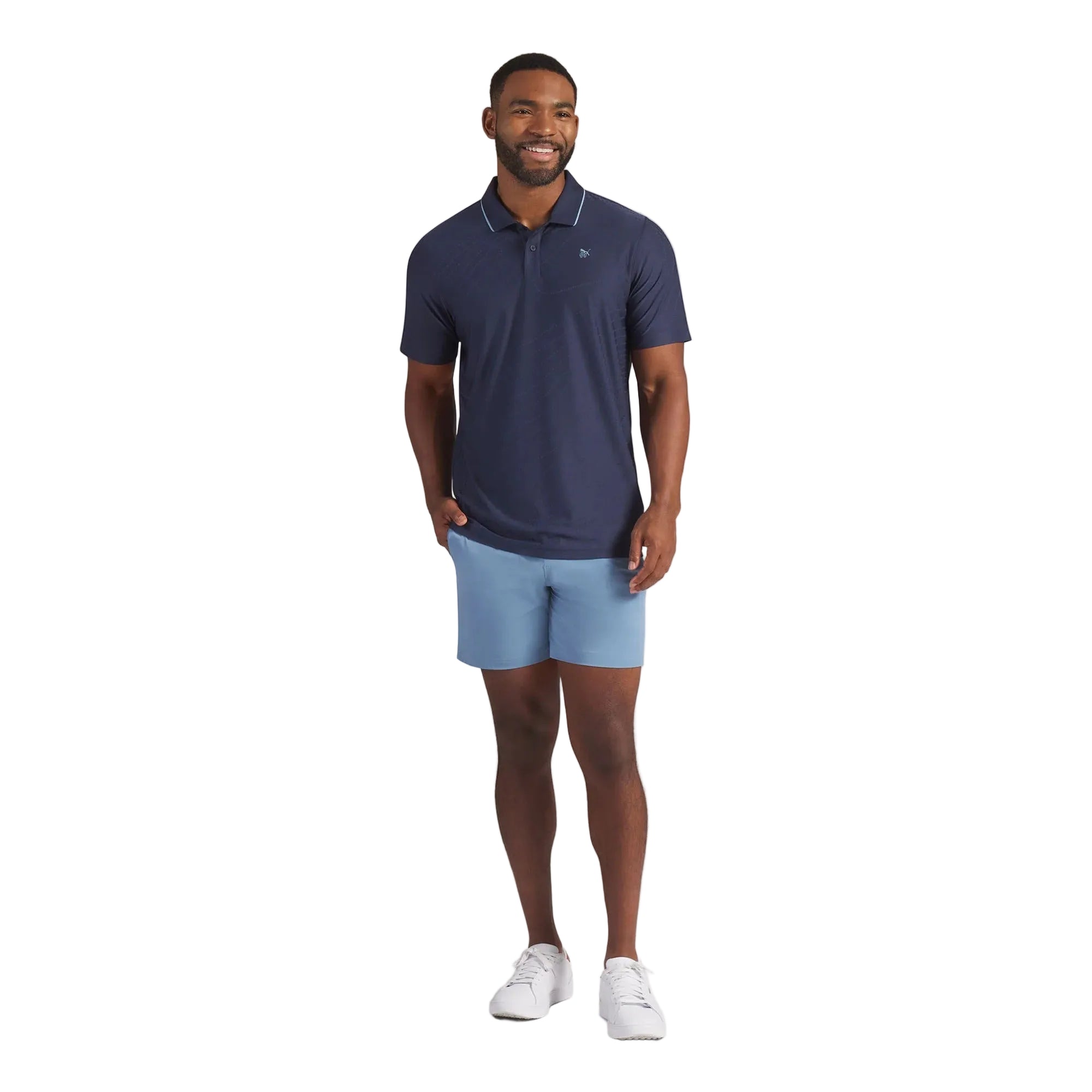 Puma x Reigning Champ Jacquard Golf Polo - Navy