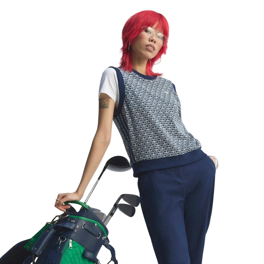 Adidas Ladies Originals All Over Vest - Navy