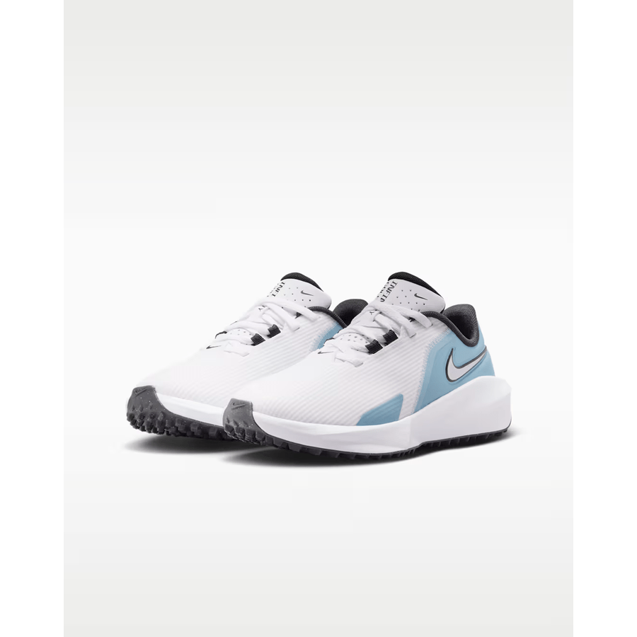 Nike Infinity G Jr. '24 Chaussures de golf sans crampons pour grands enfants - Blanc/Bleu