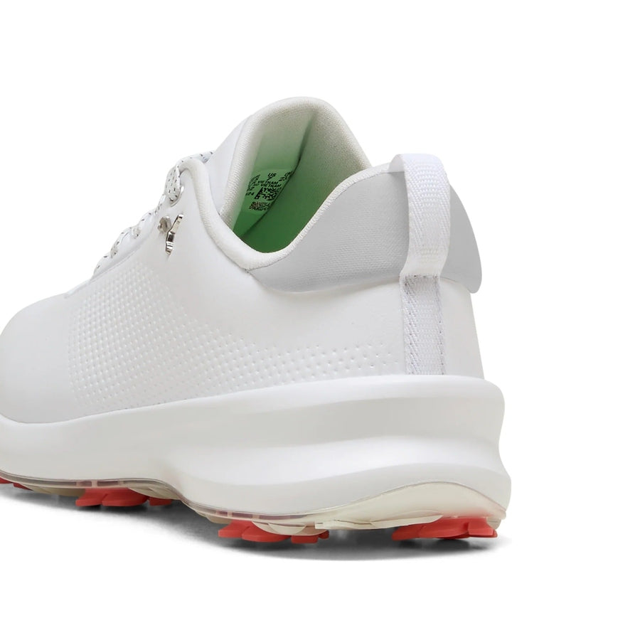 Puma Ladies Ignite Blaze 2 Spiked Golf Shoes - White/Peach