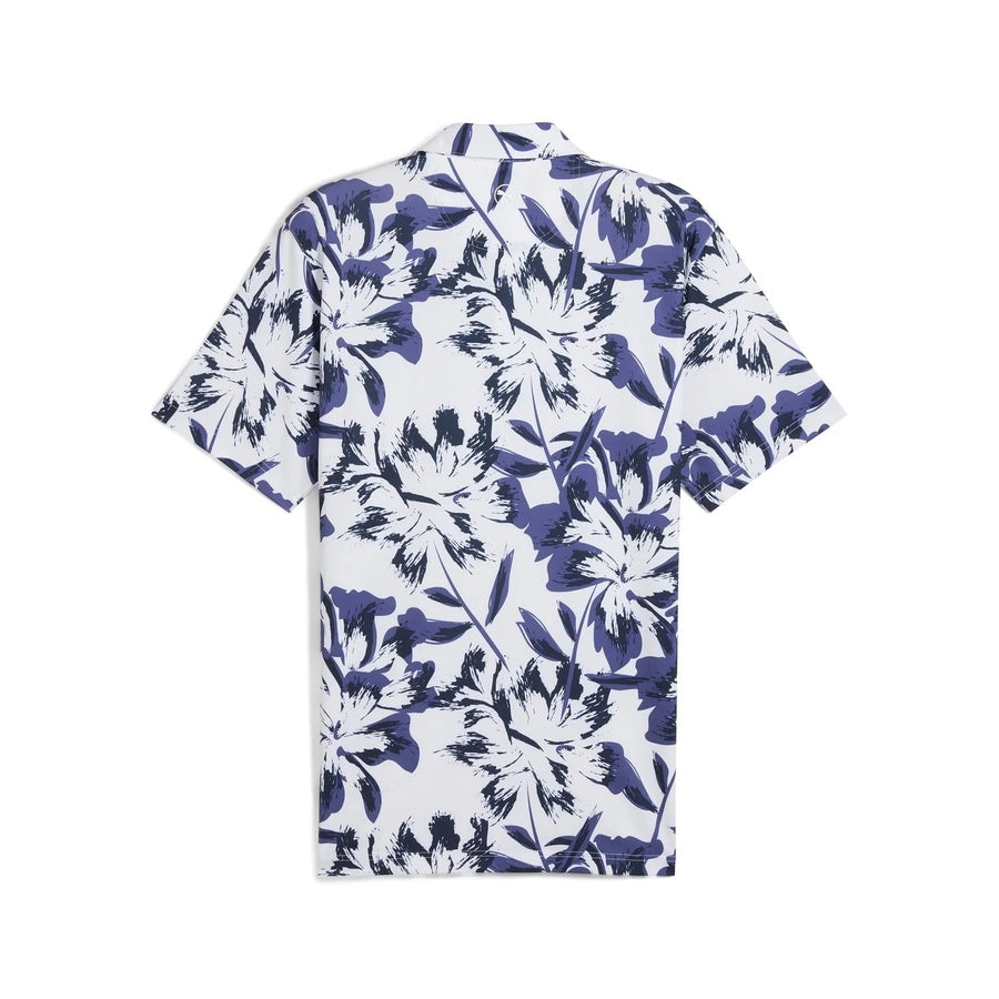 Puma MATTR Broken Flower Golf Polo - White