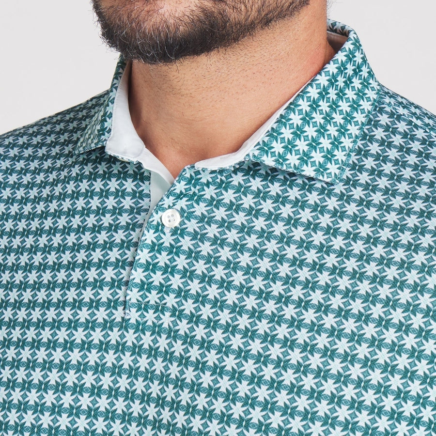 Puma Pique Tie Golf Polo - Green