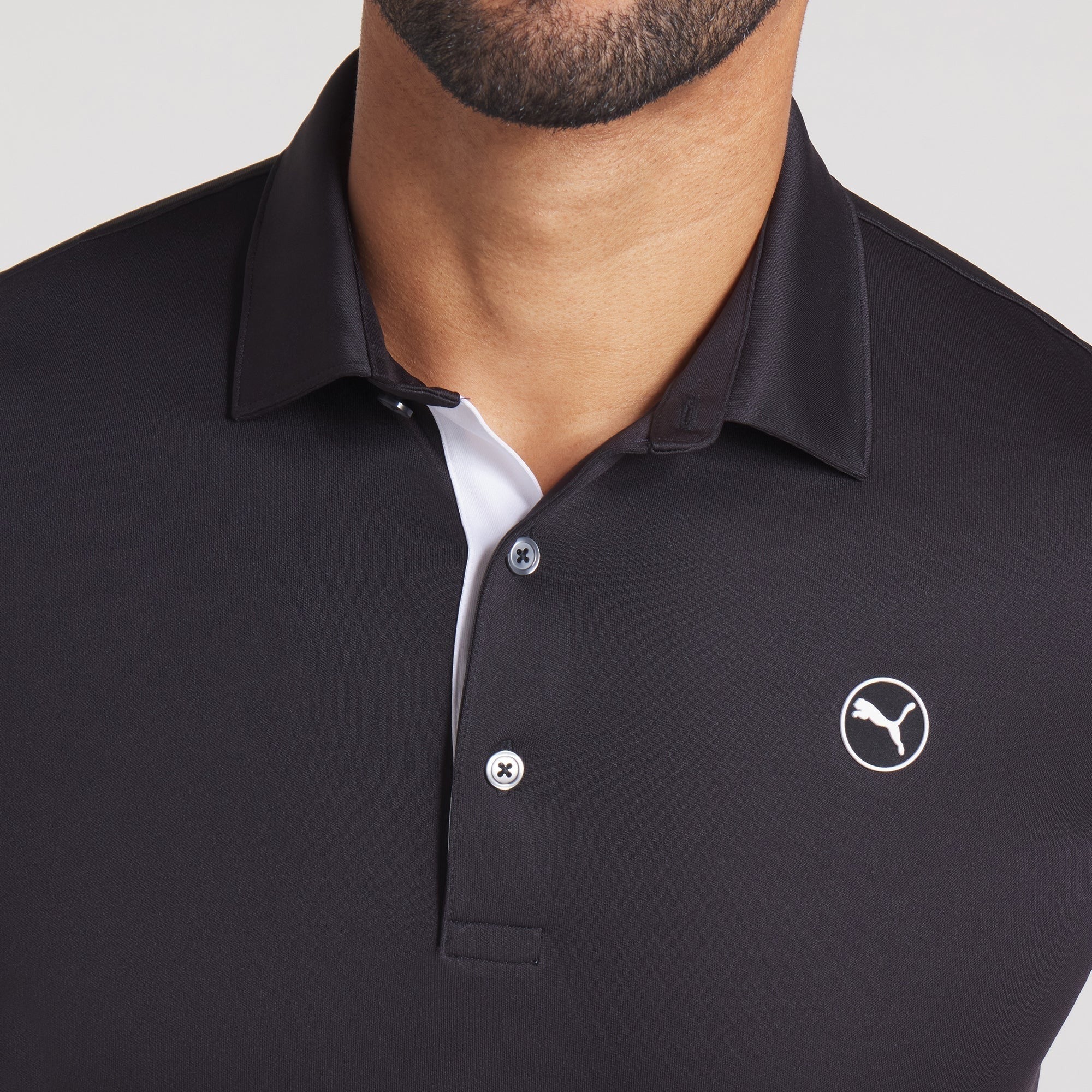 Puma Pure 2.0 LC Golf Polo - Black