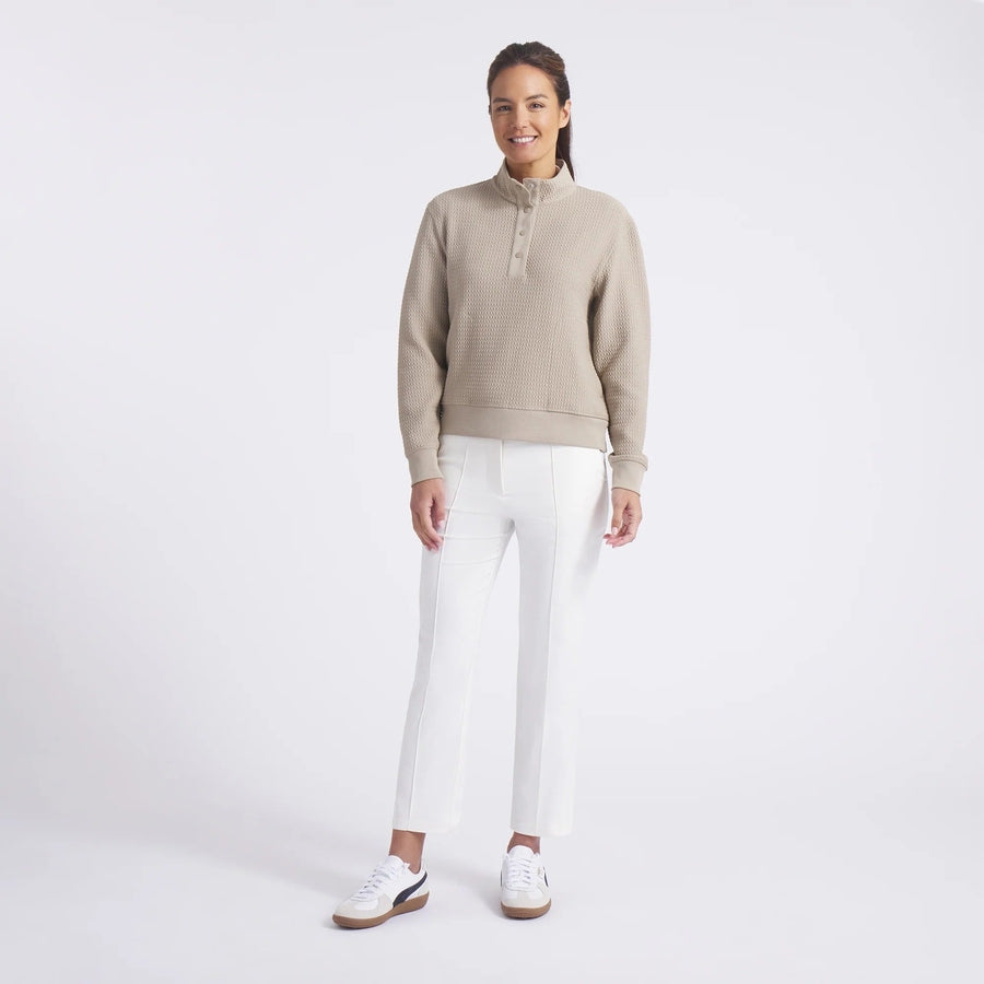 Puma Ladies Boulder 1/2 Snap Pullover - Coffee