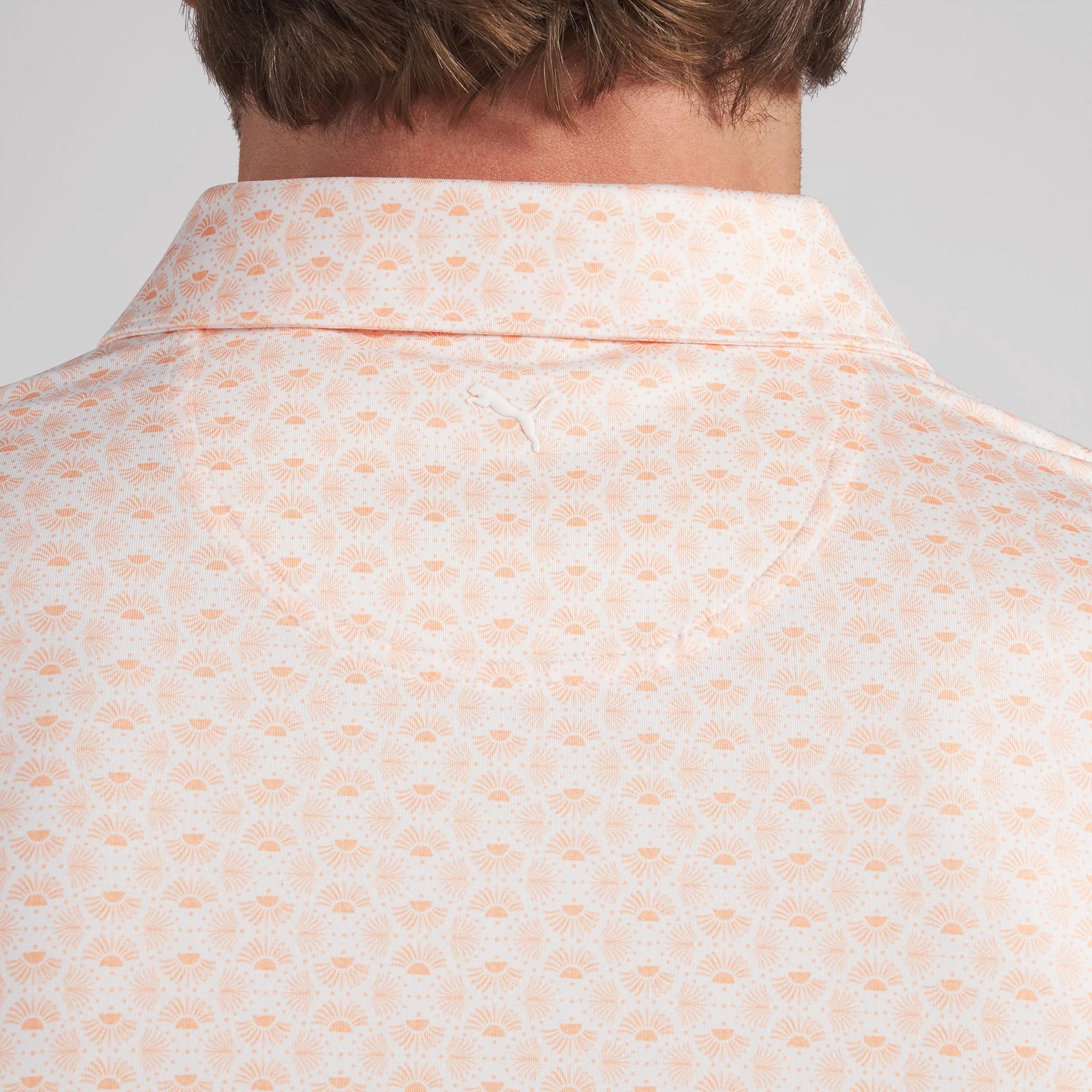 Puma MATTR Scallop BN Golf Polo - Orange