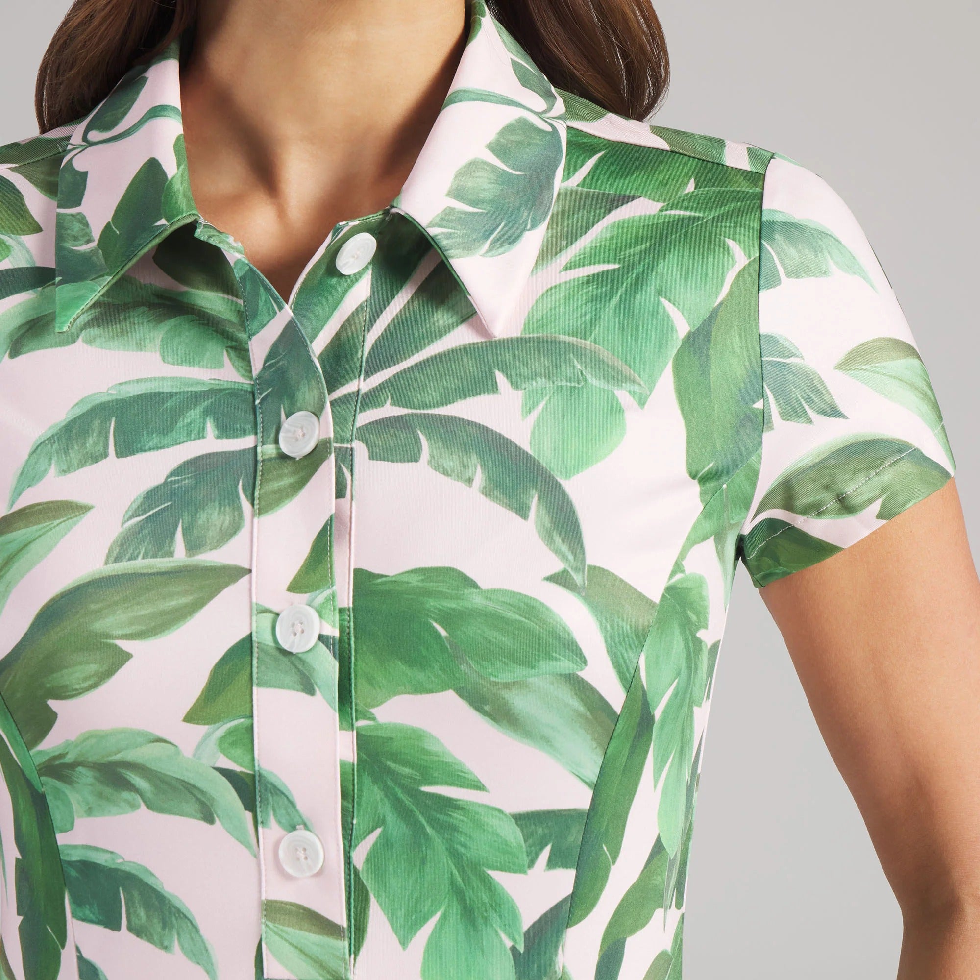 Puma Ladies X Mumu Palm Golf Dress - Rose/Green