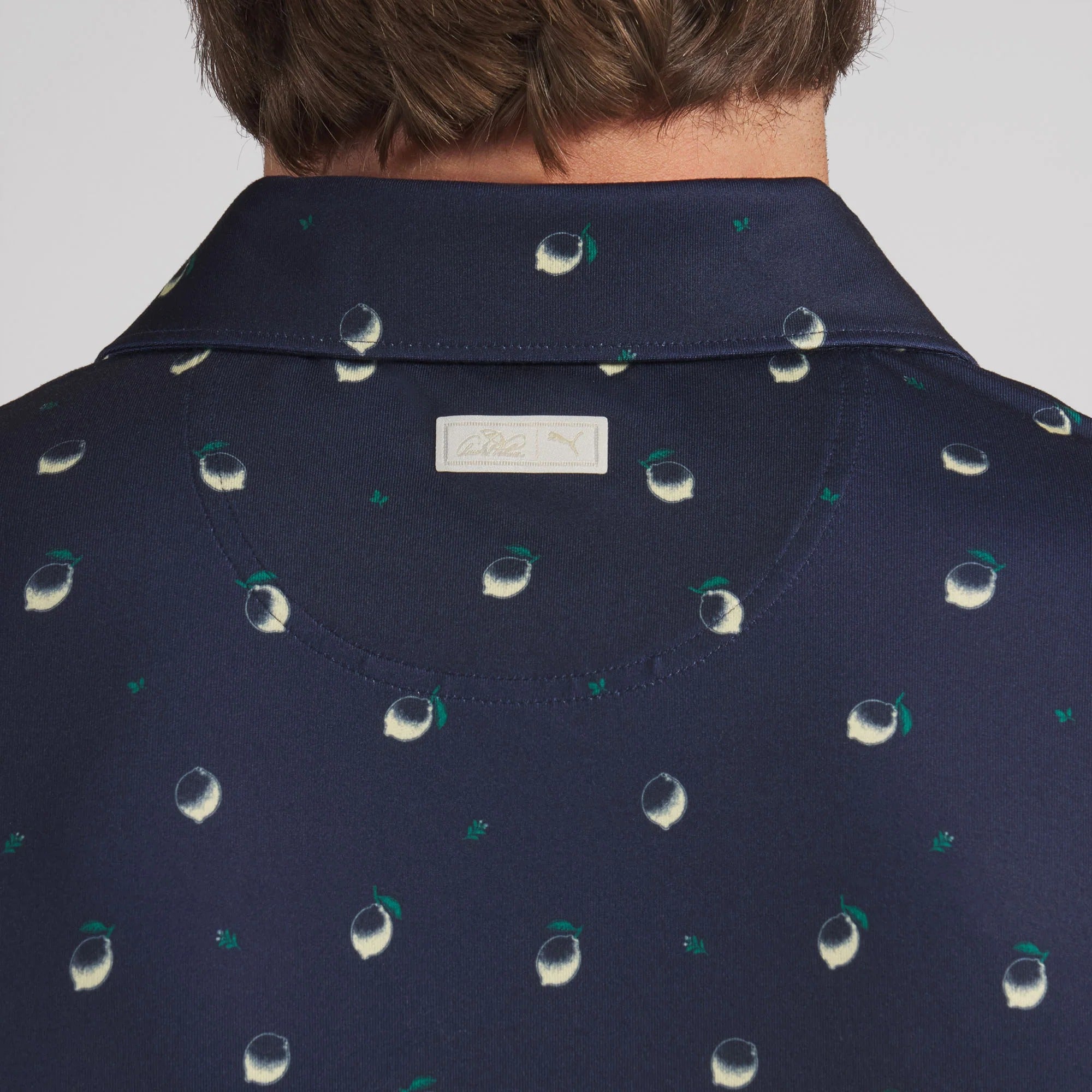 Puma x AP CLOUDSPUN Lemon Golf Polo - Navy