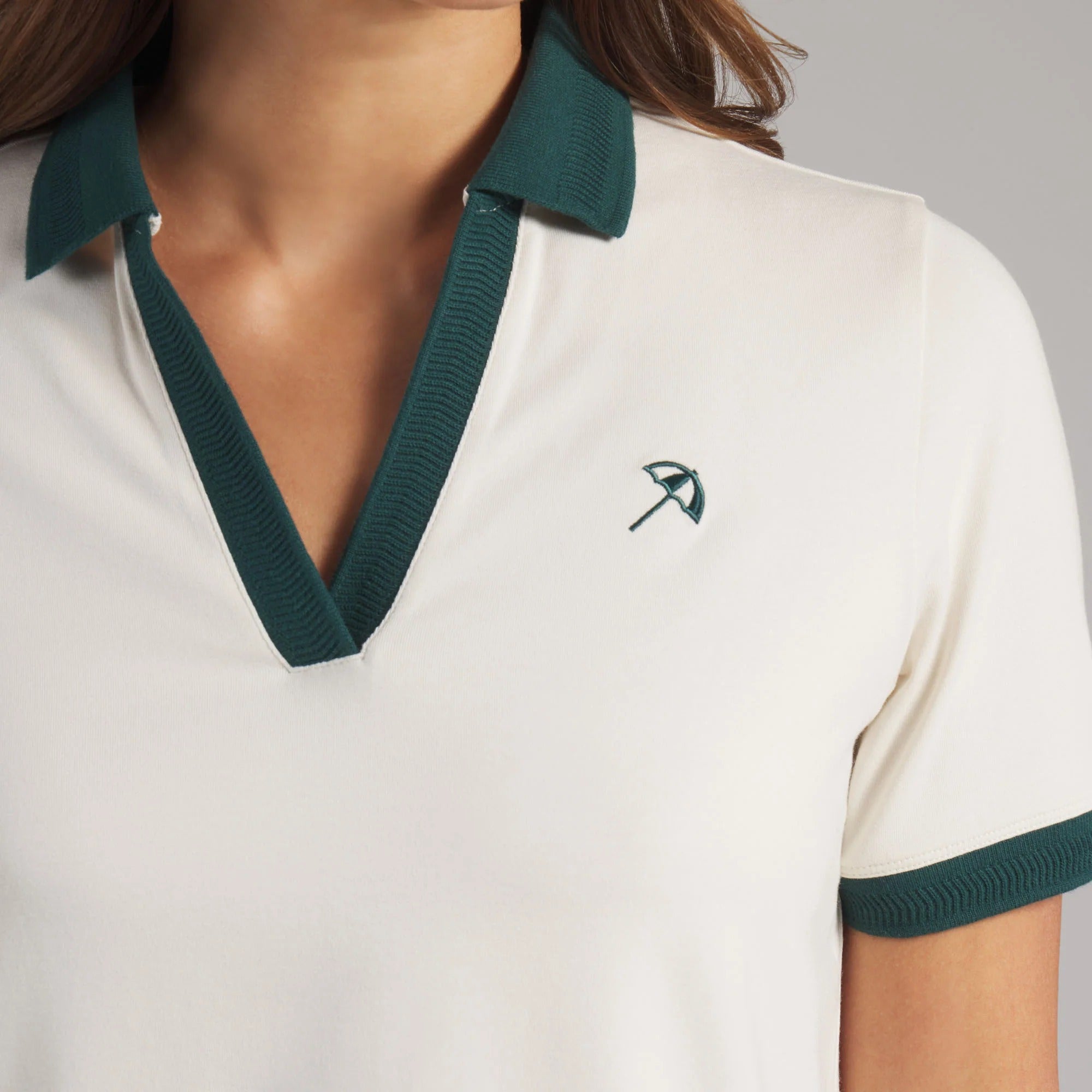 Puma Ladies PUMA x AP Modalon Short Sleeve Polo - Off White