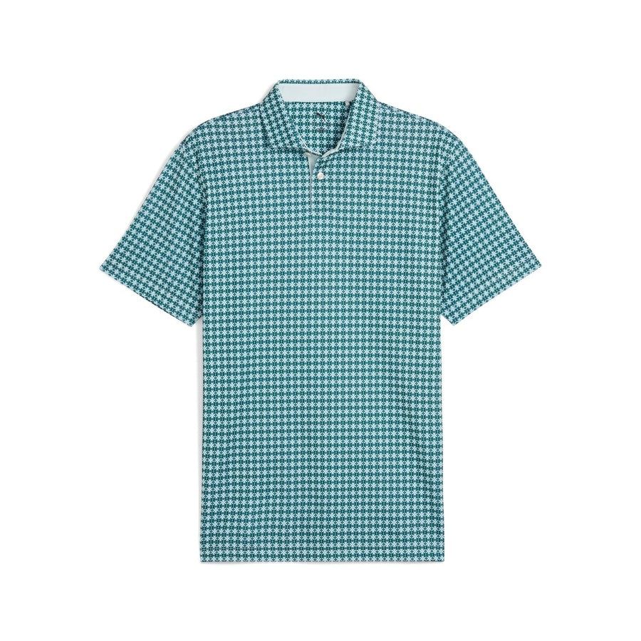 Puma Pique Tie Golf Polo - Green