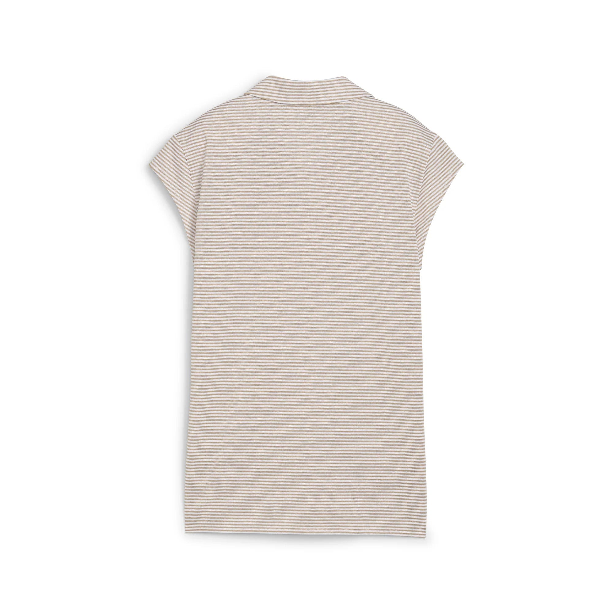 Puma Ladies Isle Pique Cap Sleeve Golf Polo - Beige