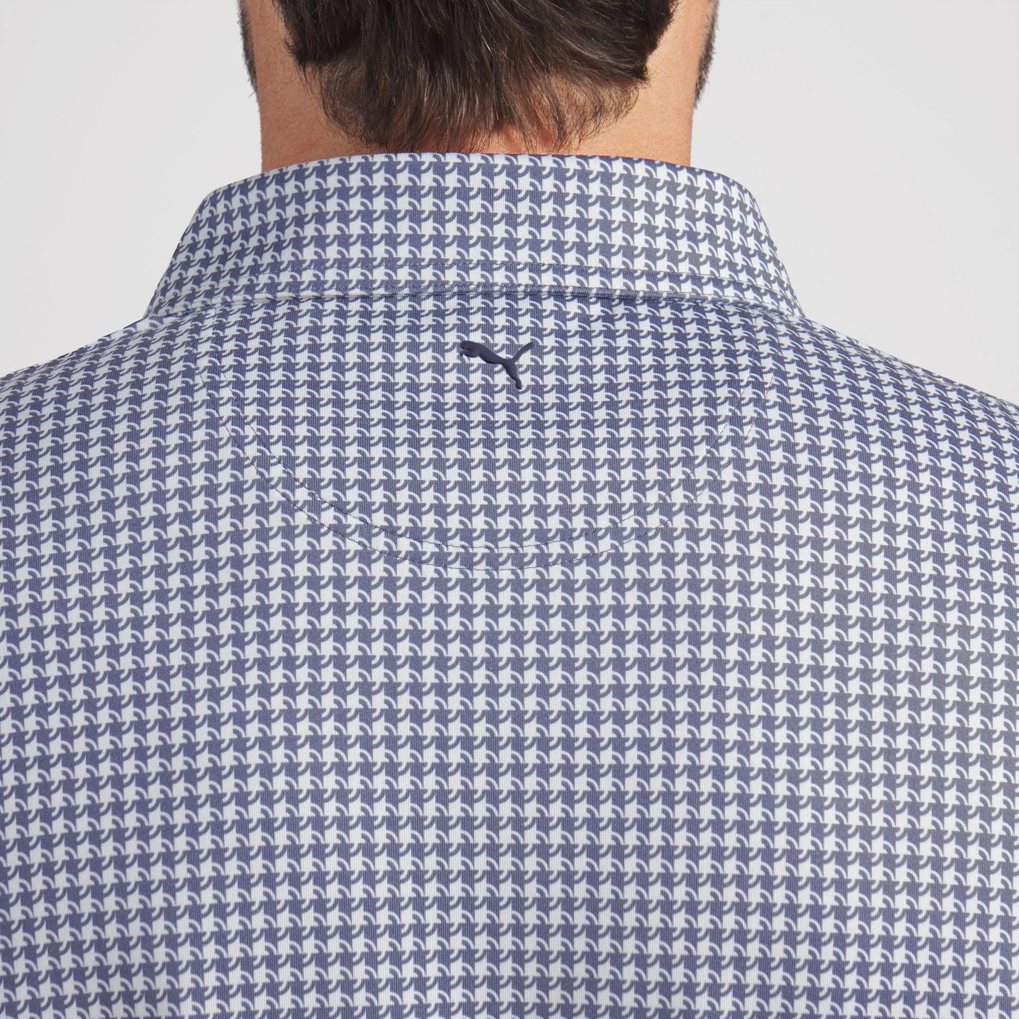 Puma CLOUDSPUN Mono Check BN Golf Polo - Navy