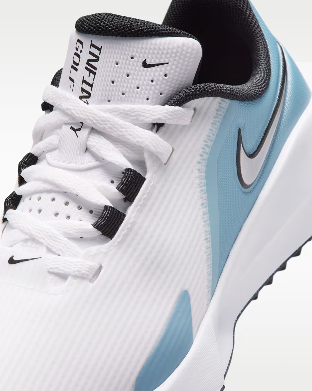 Nike Infinity G Jr. '24 Big Kids' Spikeless Golf Shoes - White/Blue