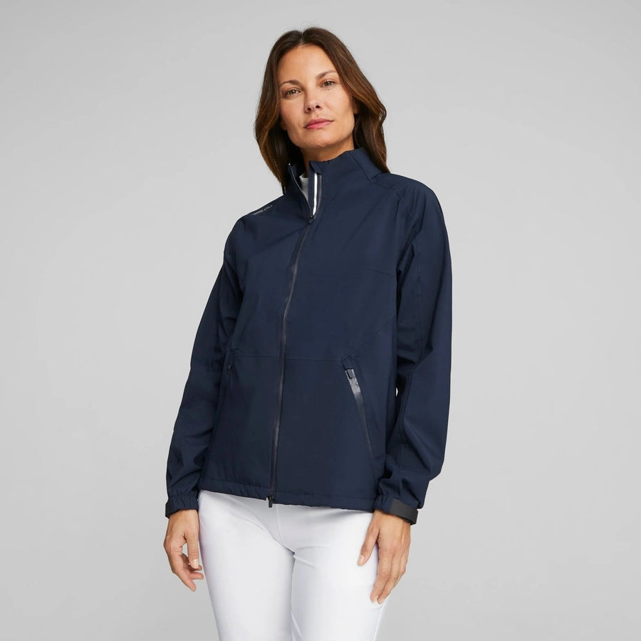 Puma Ladies DRYLBL Rain Golf Jacket - Navy