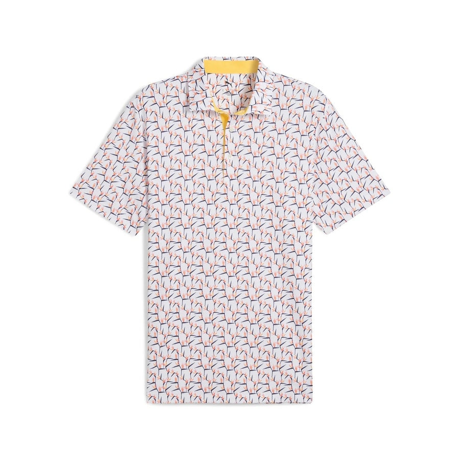 Puma MATTR Paradise Golf Polo - White