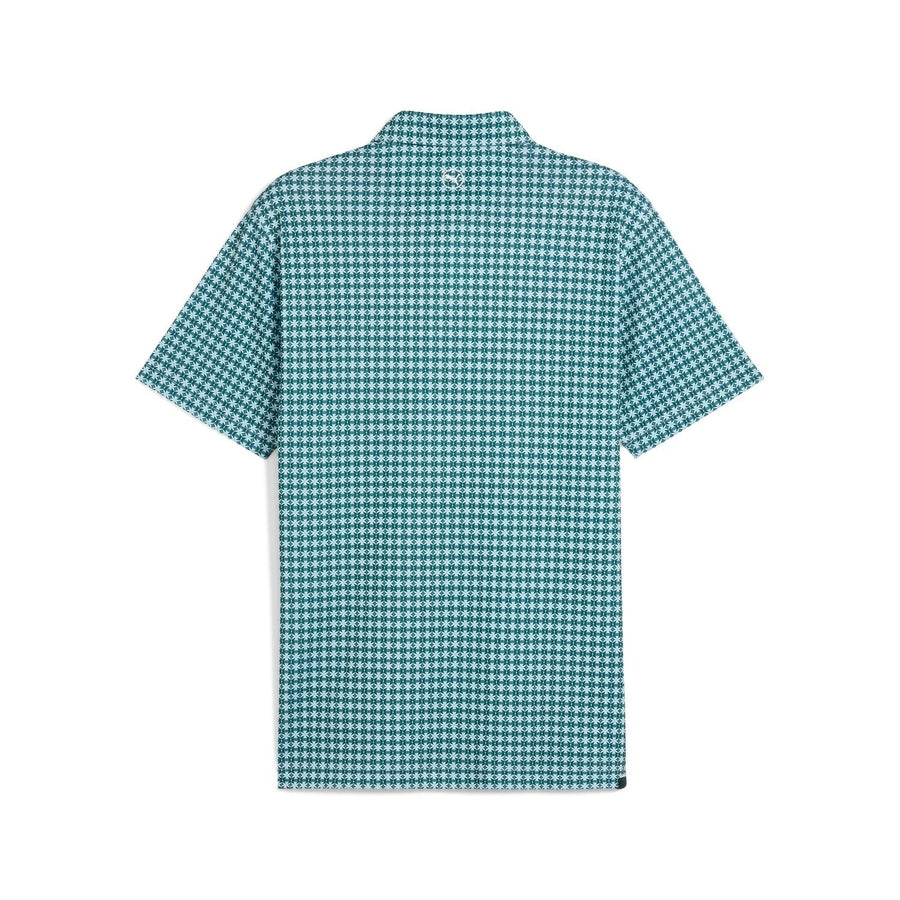 Puma Pique Tie Golf Polo - Green