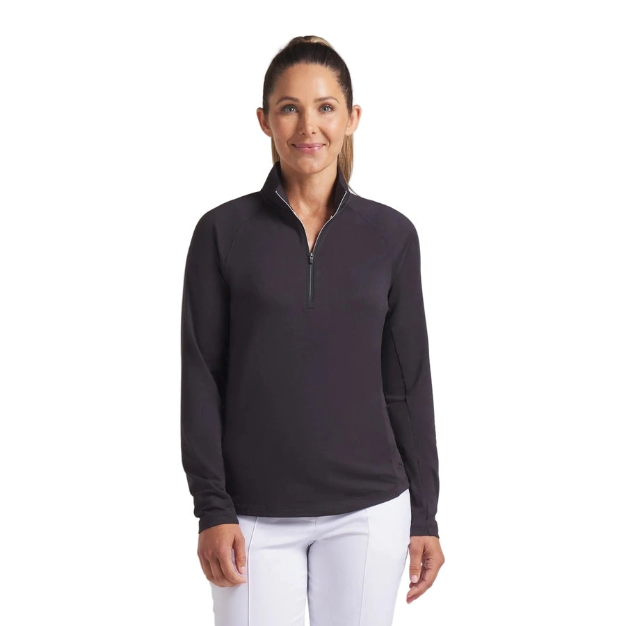 Puma Ladies Pure 2.0 1/4 Zip Pullover - Black