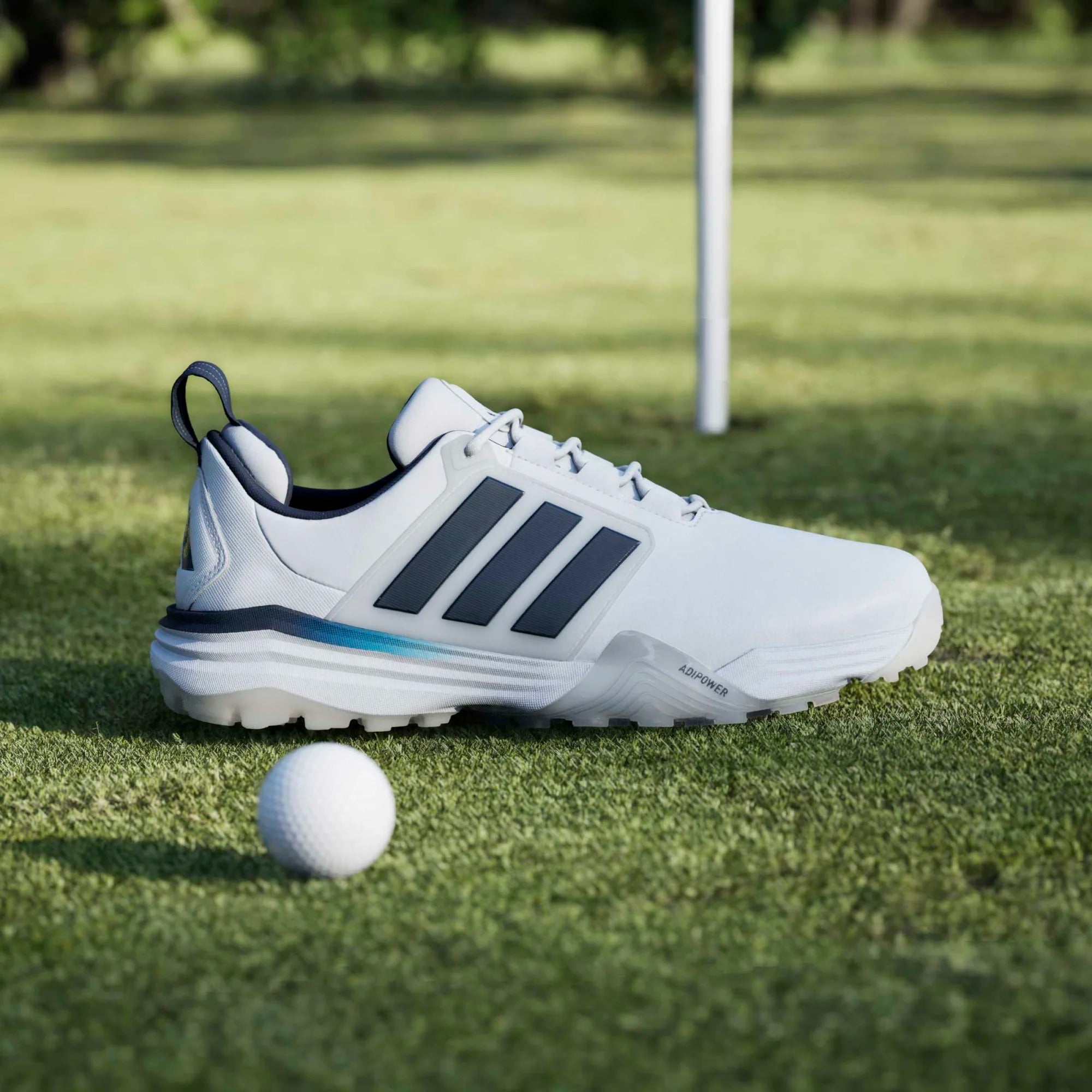 Adidas Adipower 26 Spikeless Golf Shoes - White/Navy