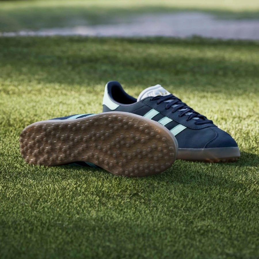 Adidas Gazelle Spikeless Golf Shoes - Navy/Mint