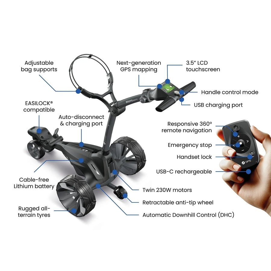 Motocaddy M7 GPS chariot électrique télécommandé 2026