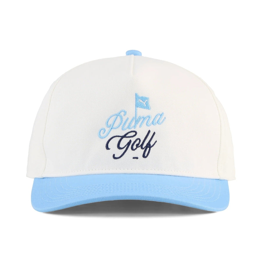 Puma Golf Flagstick Snapback Cap - White/Blue