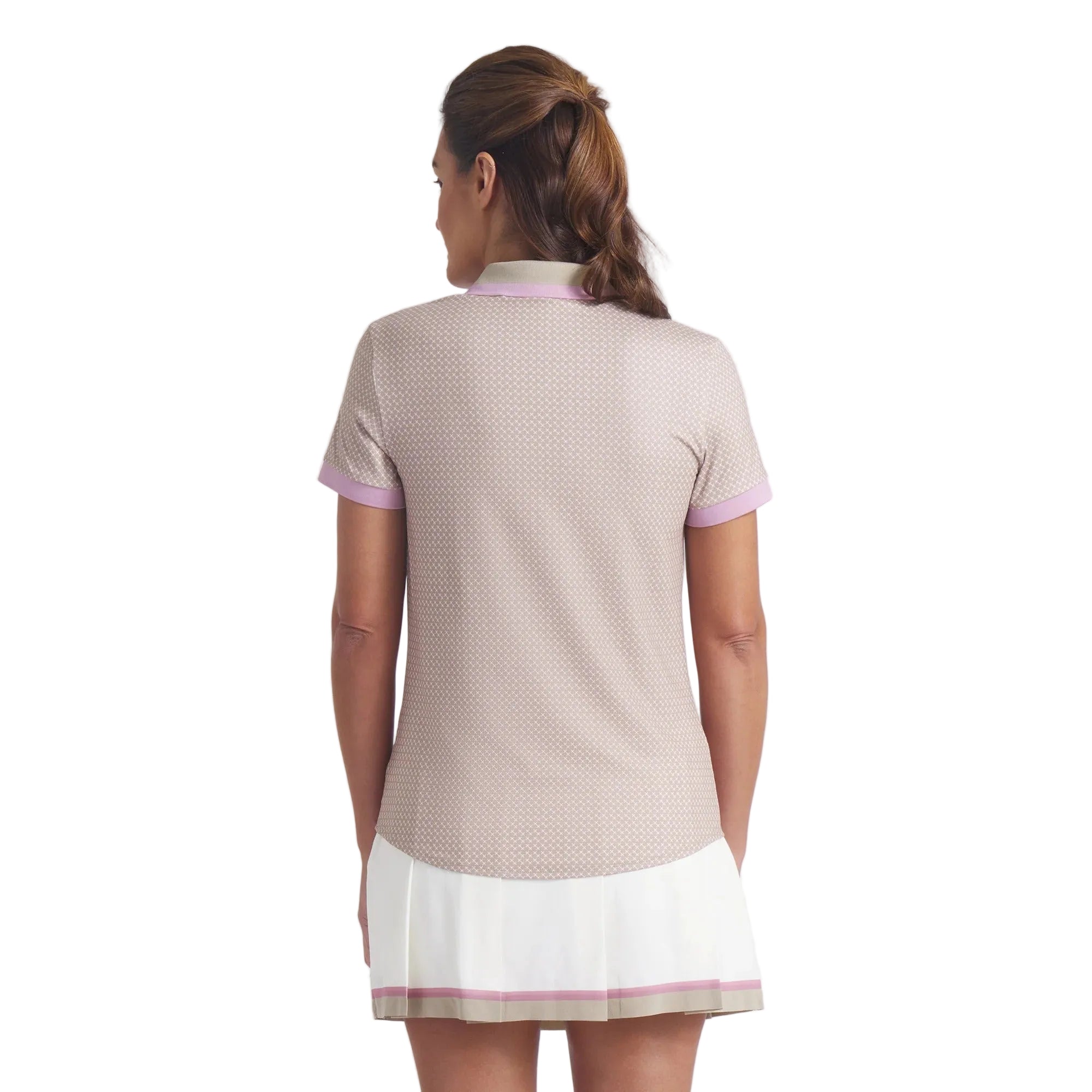 Puma Ladies CLOUDSPUN Micro Spark Golf Polo - Beige