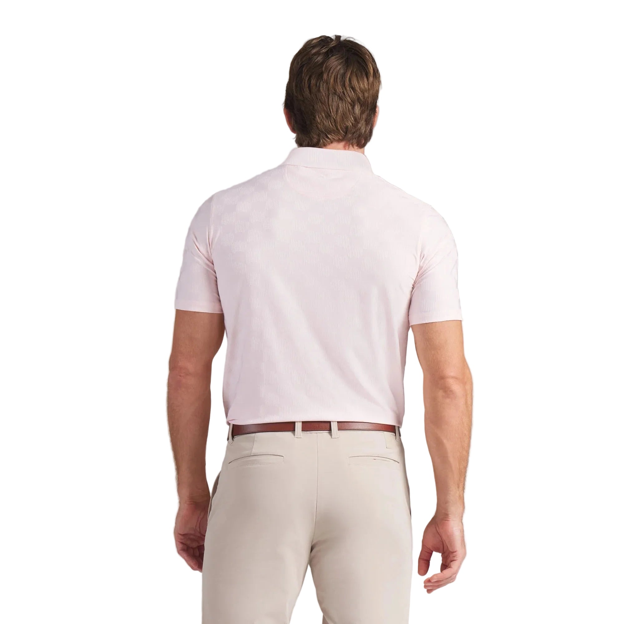 Puma MATTR Check Jacquard BN Golf Polo - Rose