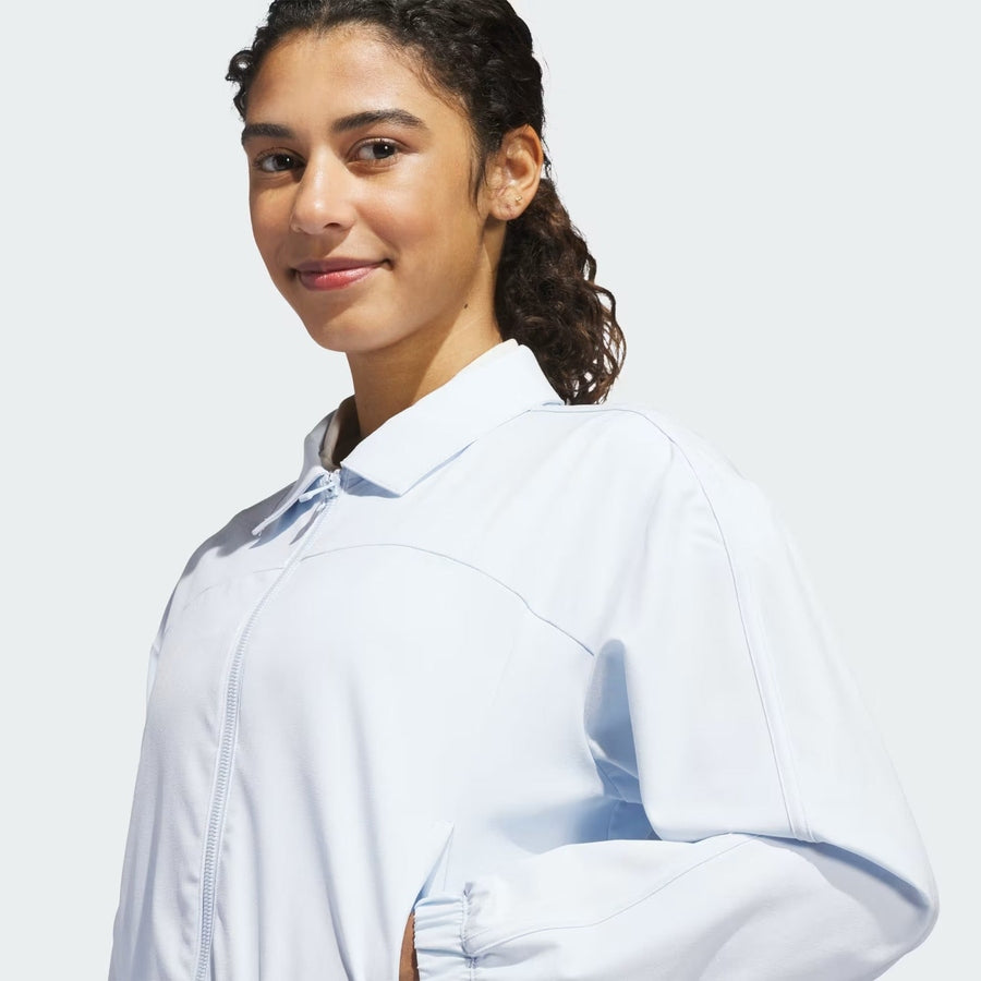 Adidas Ladies Ultimate365+ Grid Full-Zip Golf Jacket - Blue
