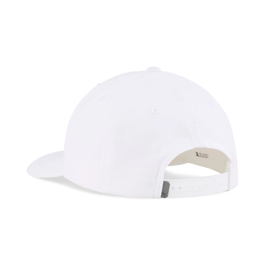 Puma Heritage P Snapback Golf Cap - White/Black