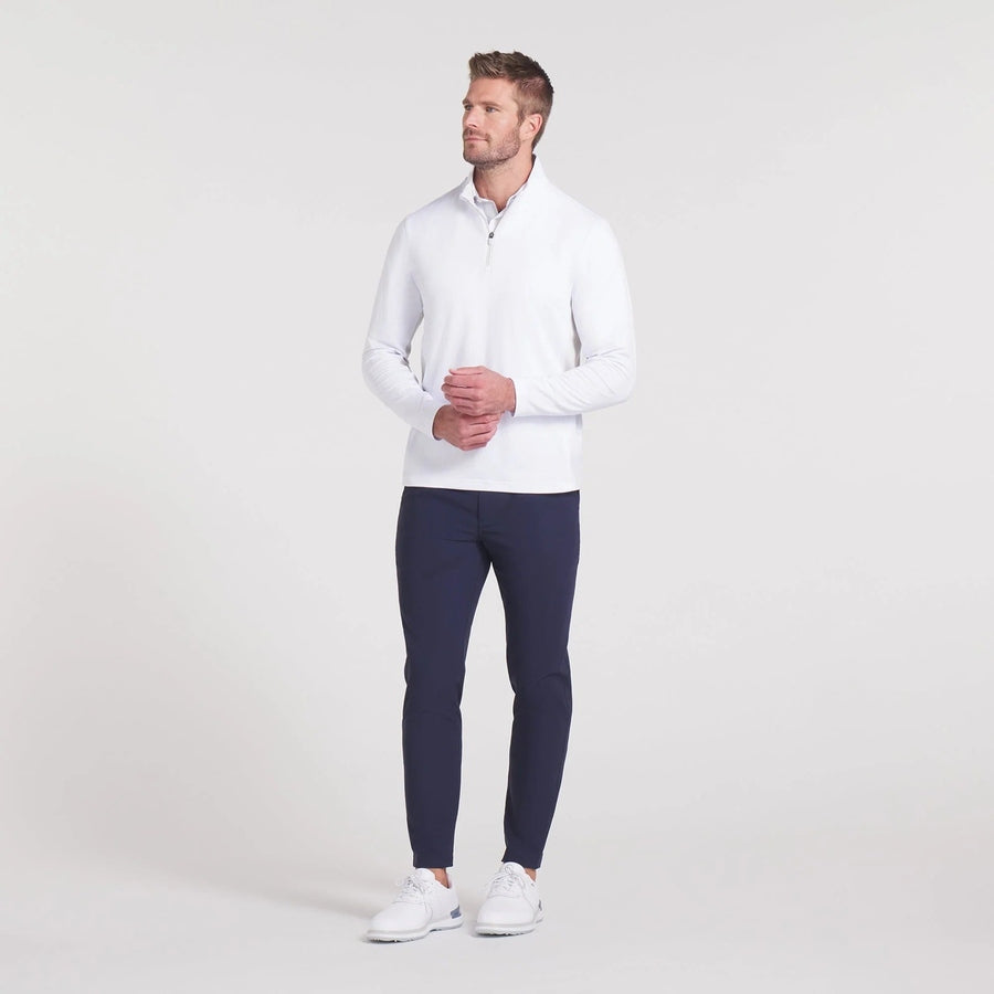 Puma Pure 2.0 1/4 Zip Golf Pullover - White