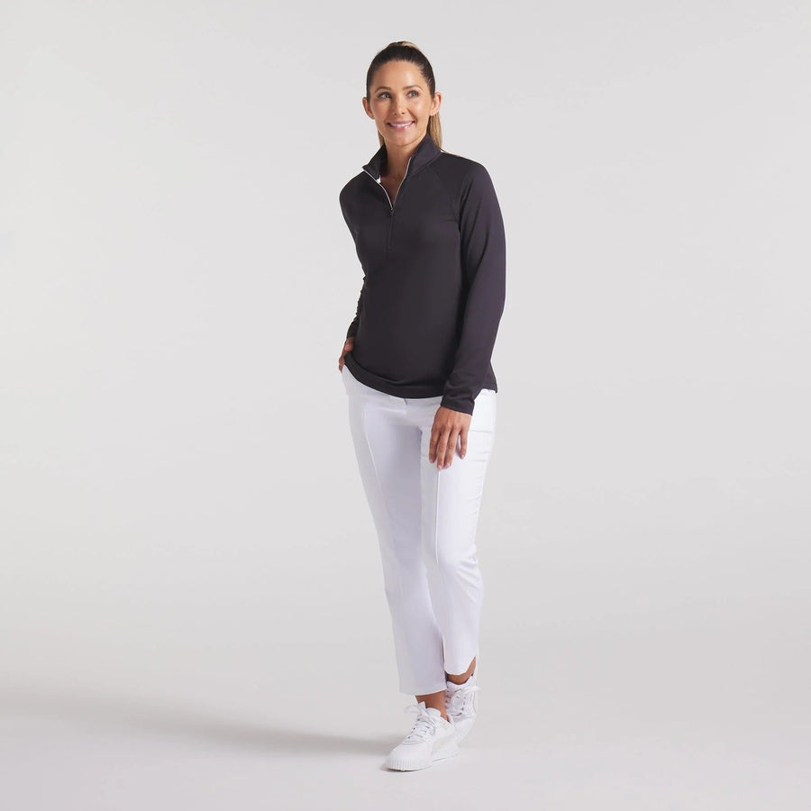 Puma Ladies Pure 2.0 1/4 Zip Pullover - Black
