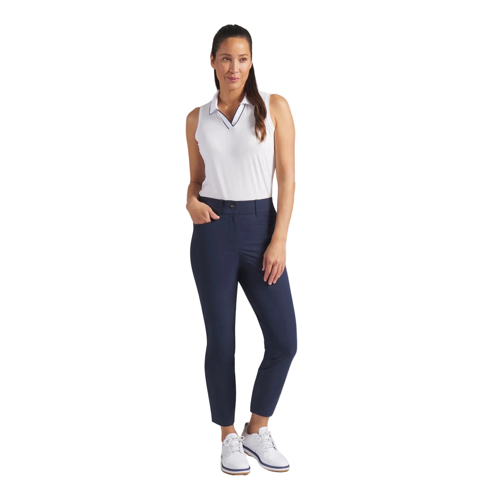 Puma Ladies Avant Slim Golf Pants - Navy