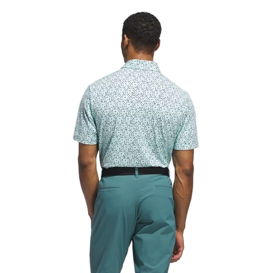 Adidas Ultimate365 Micro Argyle Polo Shirt - Mint