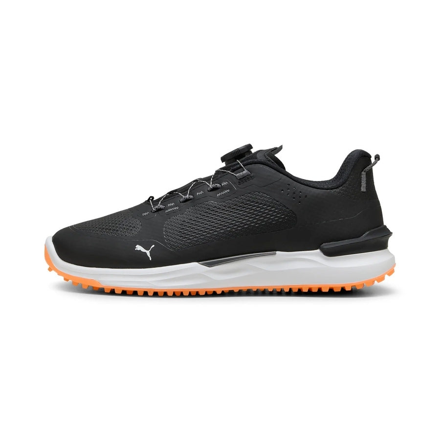 Puma Ignite Elevate 2 Disc Spikeless Golf Shoes - Black/Orange |