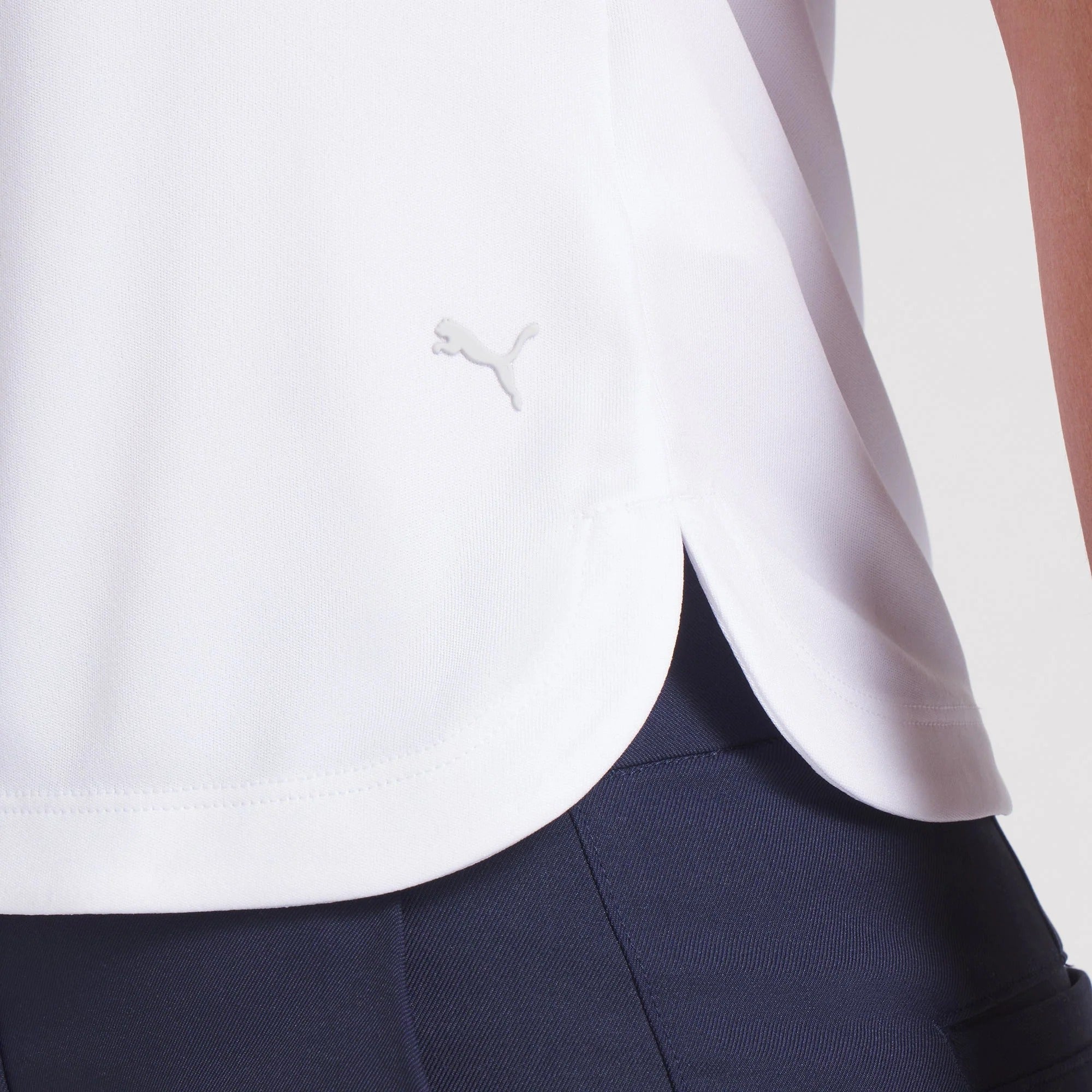 Puma Ladies Pure 2.0 Short Sleeve Polo - White