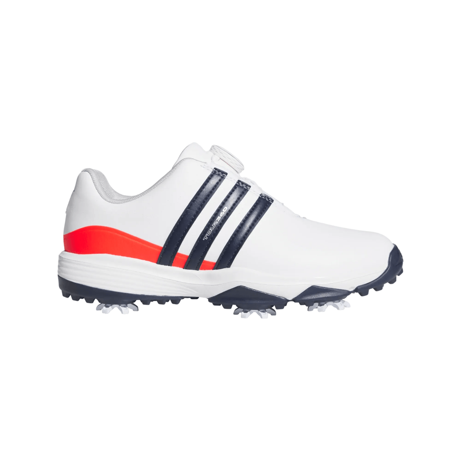 Chaussures de golf Adidas Junior Tour360 24 BOA - Blanc/Rouge