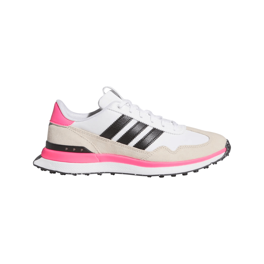 Adidas Ladies S2G 26 Textile Spikeless Golf Shoes - White/Black/Pink