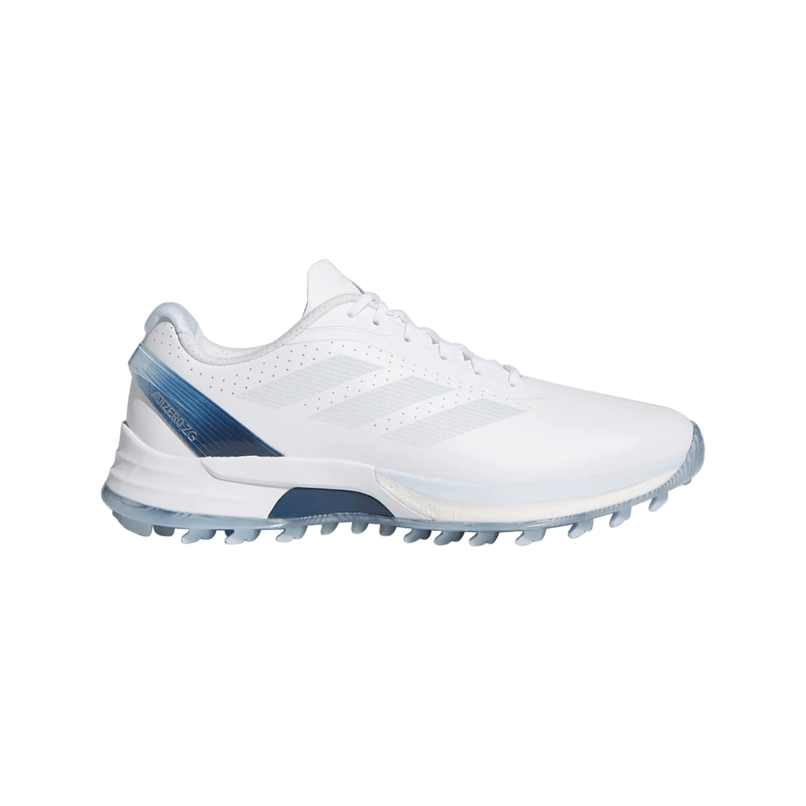 Adidas Ladies Adizero ZG Spikeless Golf Shoes - White/Blue