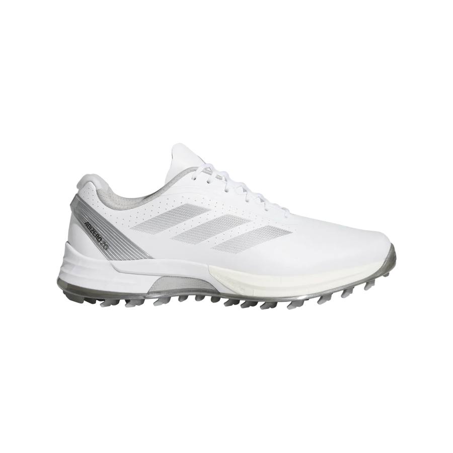 Adidas Adizero ZG Spikeless Golf Shoes - White/Silver