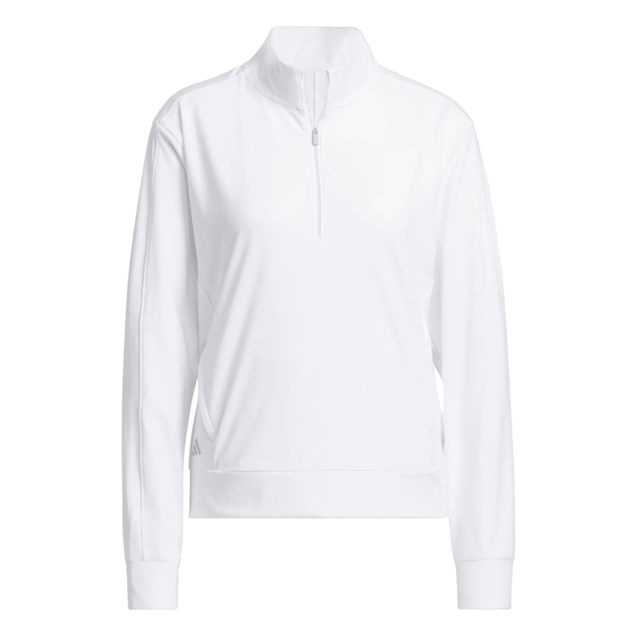 Adidas Ladies Ultimate365 Quarter-Zip Jacket - White