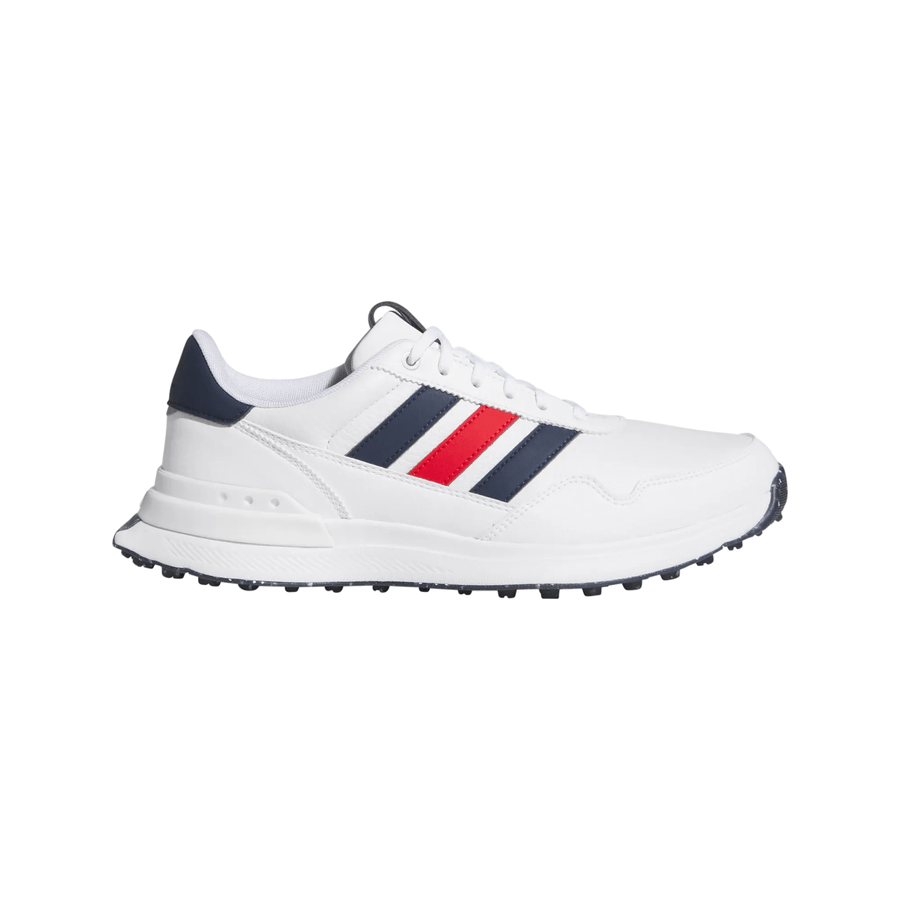 Adidas S2G 26 Leather Spikeless Golf Shoes - White/Navy