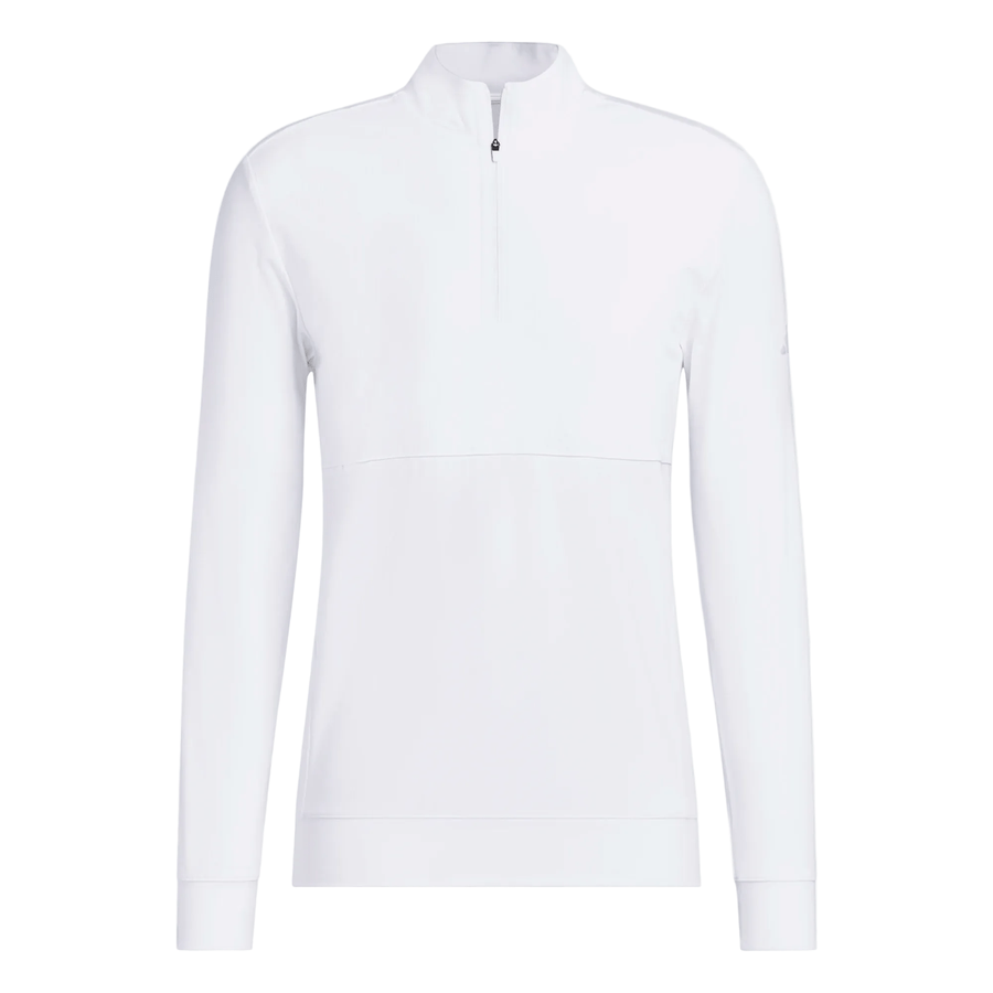 Adidas Ultimate365 Tour Quarter-Zip Golf Pullover - White