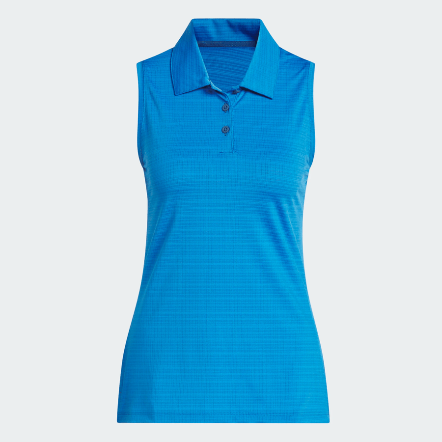 Adidas Ladies Ultimate365 Jacquard Sleeveless Polo Shirt