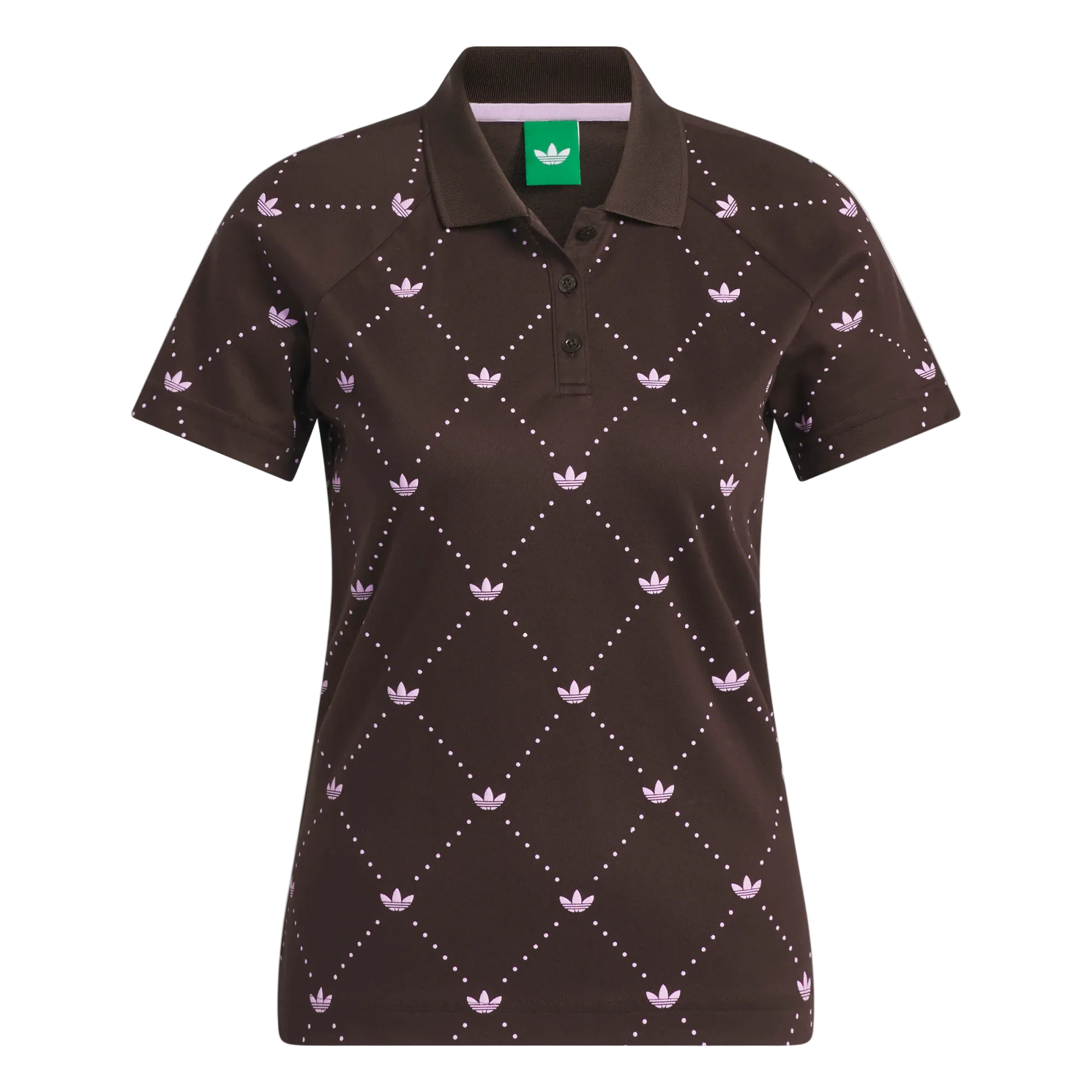 Adidas Ladies Originals Printed Trefoil Polo